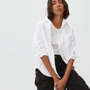 Everlane Oxford shirt size 4, white